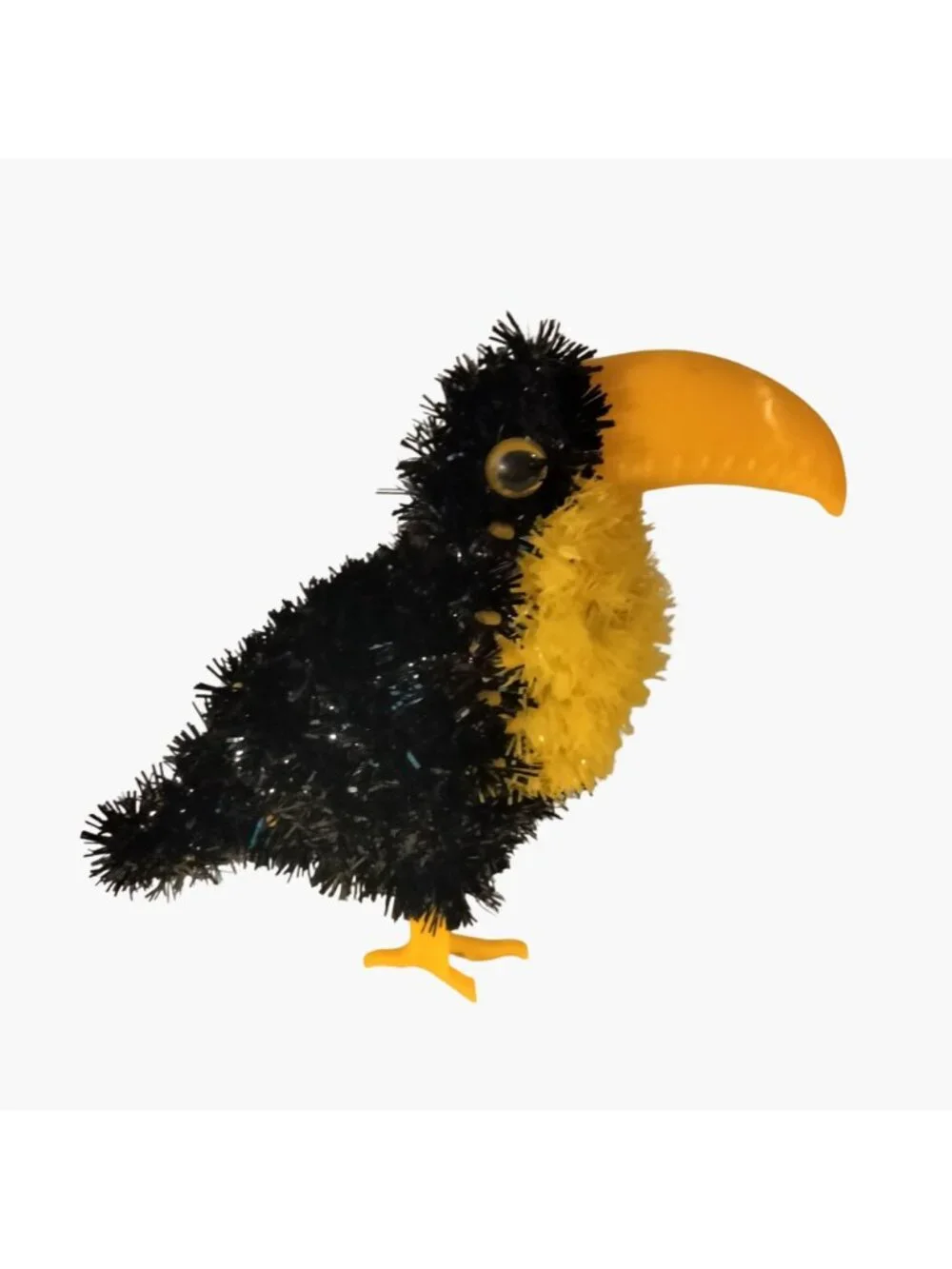Tinsel Toucan Figure Topical Party Decor Tiki Luau Lot 3